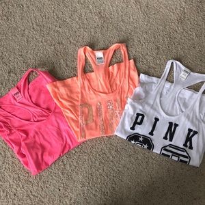Pink tank tops